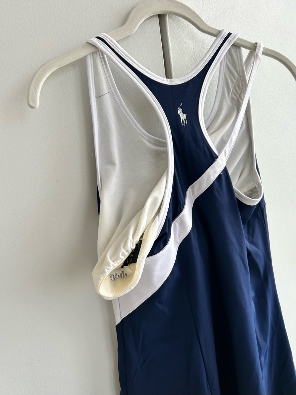 Ralph Lauren Navy and White Racerback Sports Dress